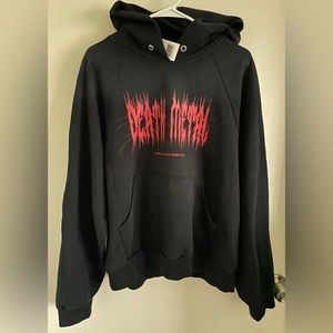 NEW LARGE Liberal youth ministry death metal black hoodie sweatshirt